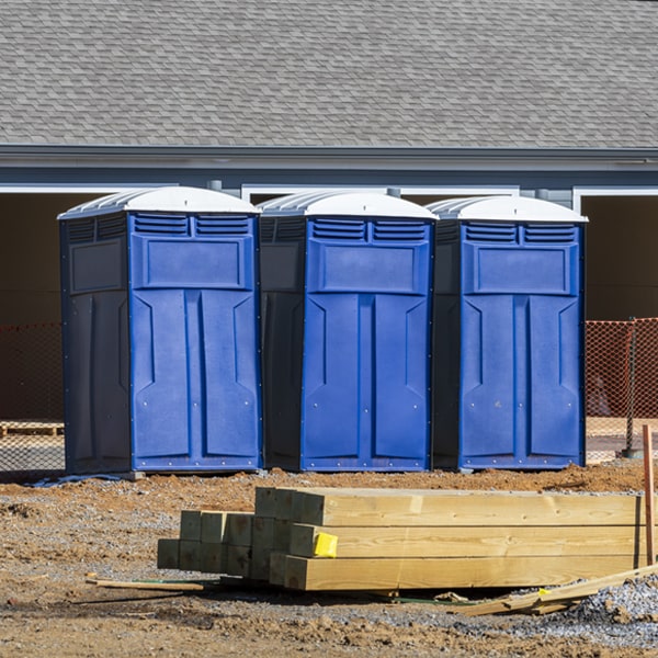 what is the expected delivery and pickup timeframe for the porta potties in Baltic